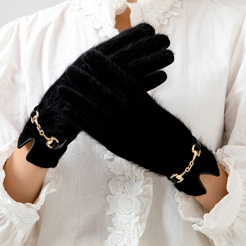Fuzzy Plush Touch Screen Gloves - DippedShop Wholesale - #6371