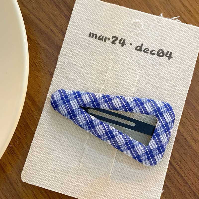 Simple Plaid Geometric Cute Hair Clips DP25F571