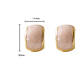 Geometric C-Shaped Stud Earrings - DippedShop Wholesale - #5267