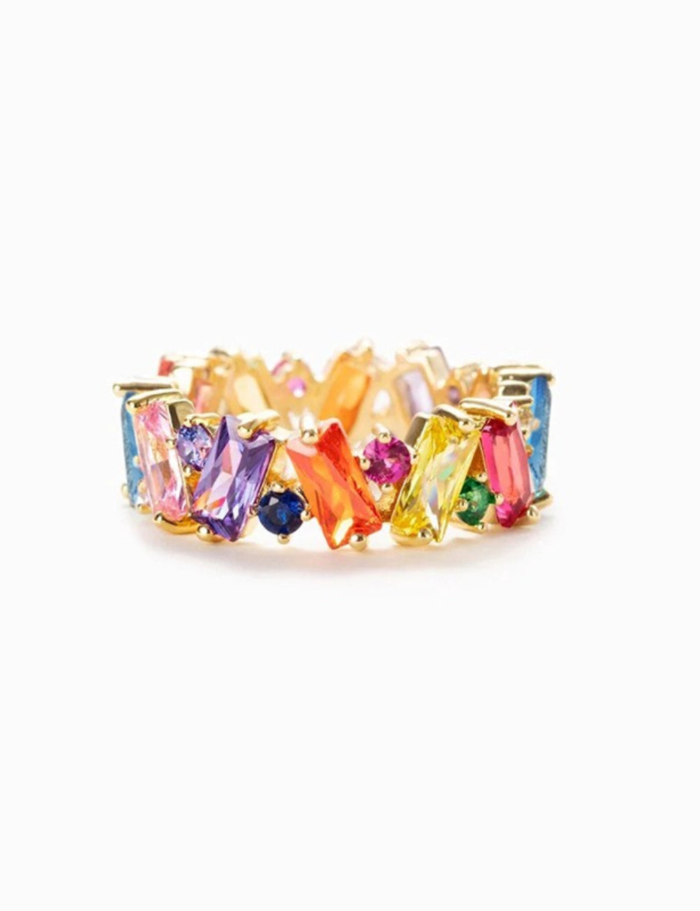 Trendy Gold Plated Colorful Zi - DippedShop Wholesale - #4003