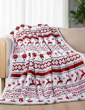 Soft Thickened Double Layer Lamb Plush Blanket DP25H422