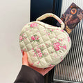 Floral Quilted Cosmetic Bag - DippedShop Wholesale - #9155