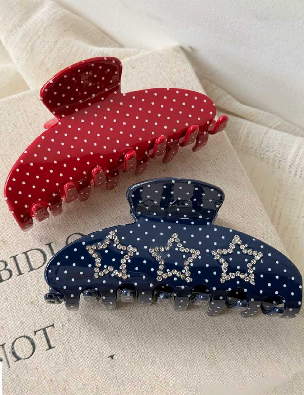 Star Rhinestone Hair Claw - DippedShop Wholesale - #2563