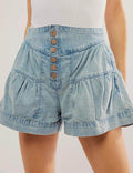 Solid Color Denim Shorts - DippedShop Wholesale - #6675