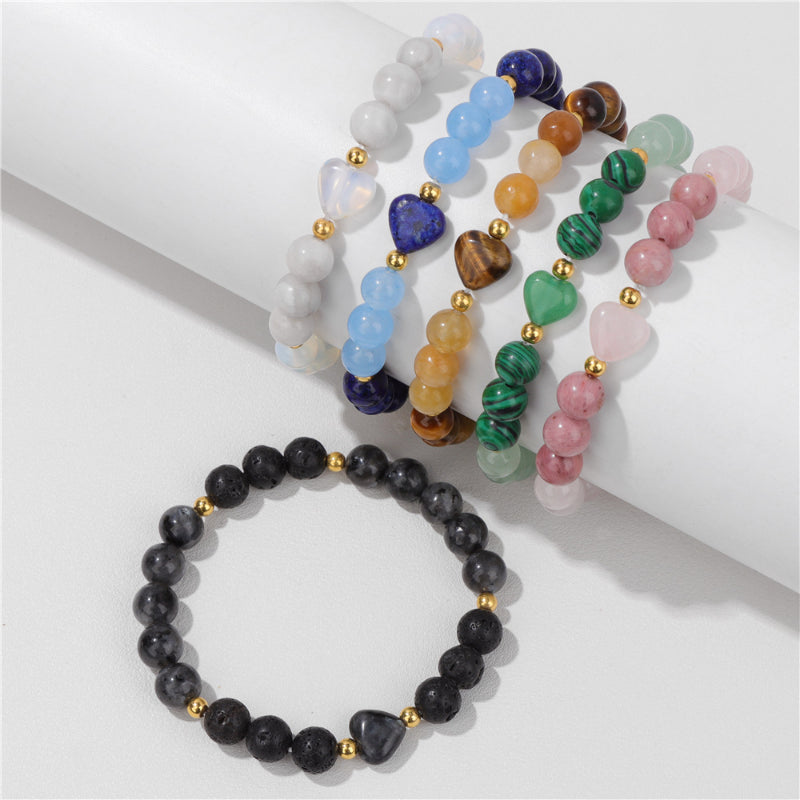 Love Stone Stretch Beaded Bracelets DPJB1034