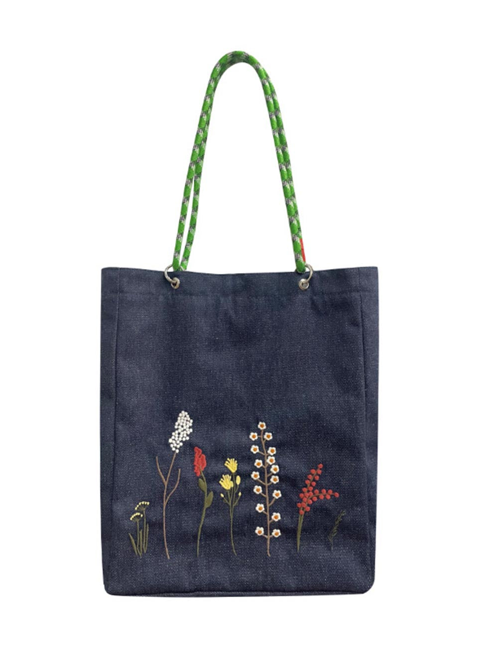 Vintage Floral Denim Tote - DippedShop Wholesale - #8211