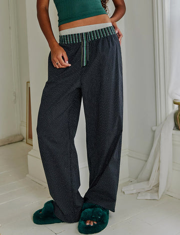 Striped Color Block Casual Pants DP25B658