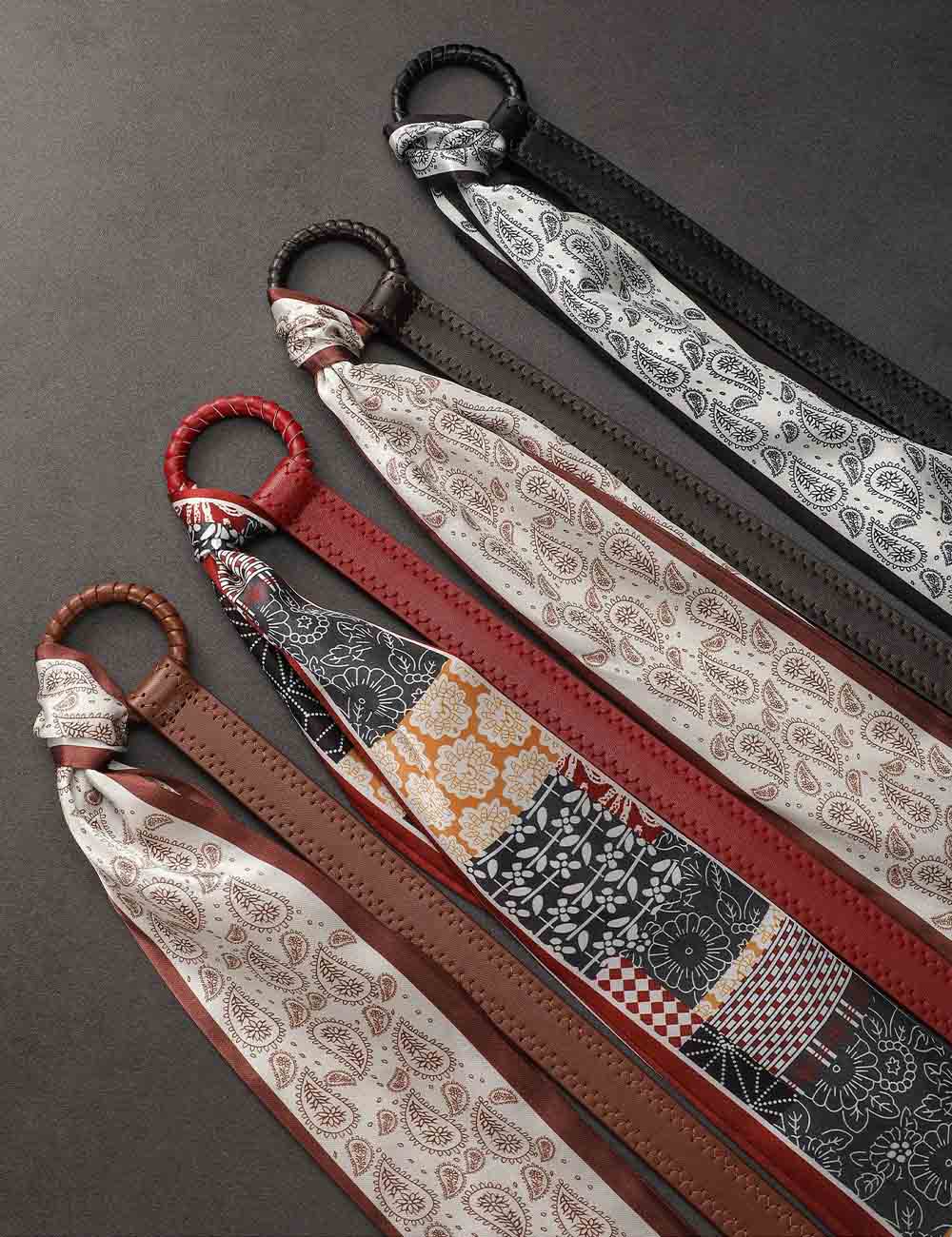 Punk Leather Paisley Belt - DippedShop Wholesale - #6147