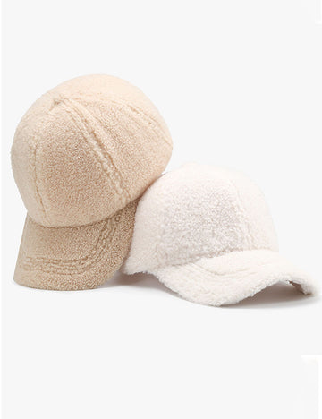 Winter Solid Color Lamb Wool Baseball Cap DP25H699