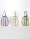 Mesh Foldable Hollow Out Drawstring Stroage Bag 8BW6BOB100L