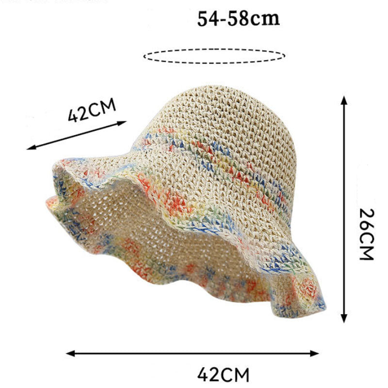 Boho Colorful Straw Hat - DippedShop Wholesale - #1939