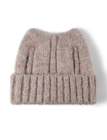 Cute Cat Ear Solid Color Knit Beanie Hat DP25H705