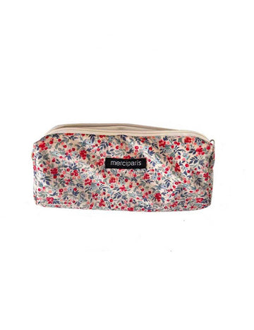 Simple Floral Print Makeup Pencil Pouch DP25E956