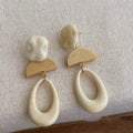 Acrylic Oval Dangle Earrings - DippedShop Wholesale - #4979