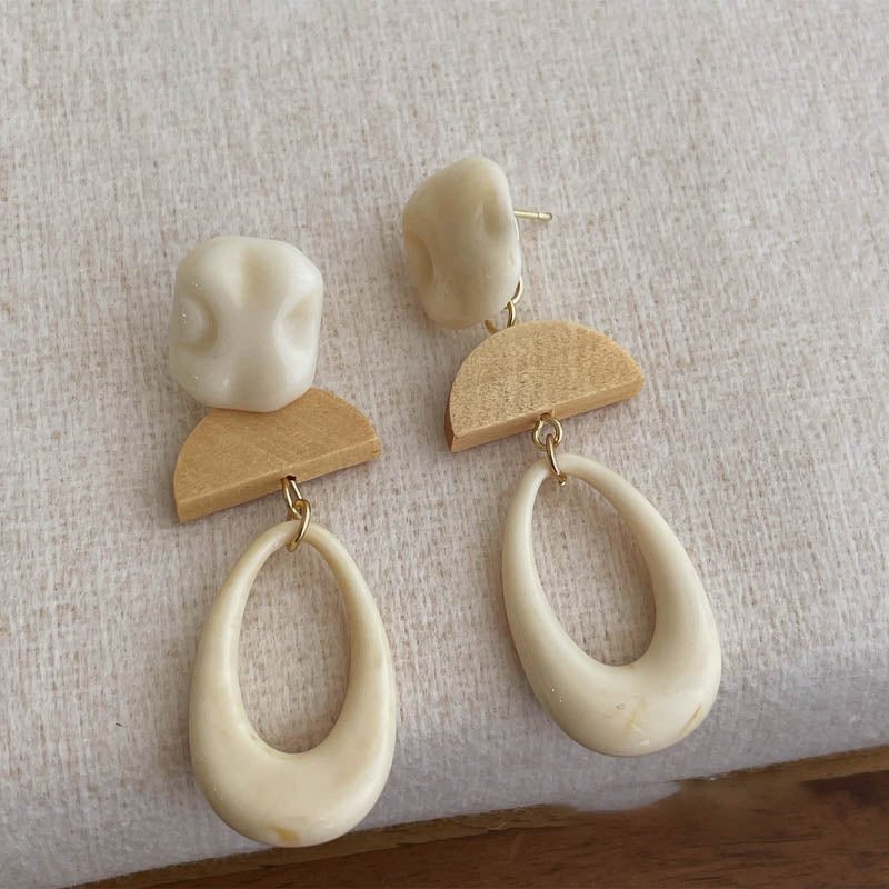 Acrylic Oval Dangle Earrings - DippedShop Wholesale - #4979