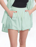 Solid Color Shirt Shorts Set - DippedShop Wholesale - #3571