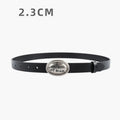 Minimalist Solid Color Leather Waist Belt MK2LEEP6W6JBT34