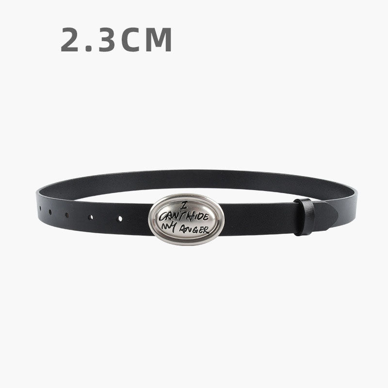 Minimalist Solid Color Leather Waist Belt MK2LEEP6W6JBT34