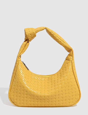 Fashion Solid Color Woven Handbag DP25E453