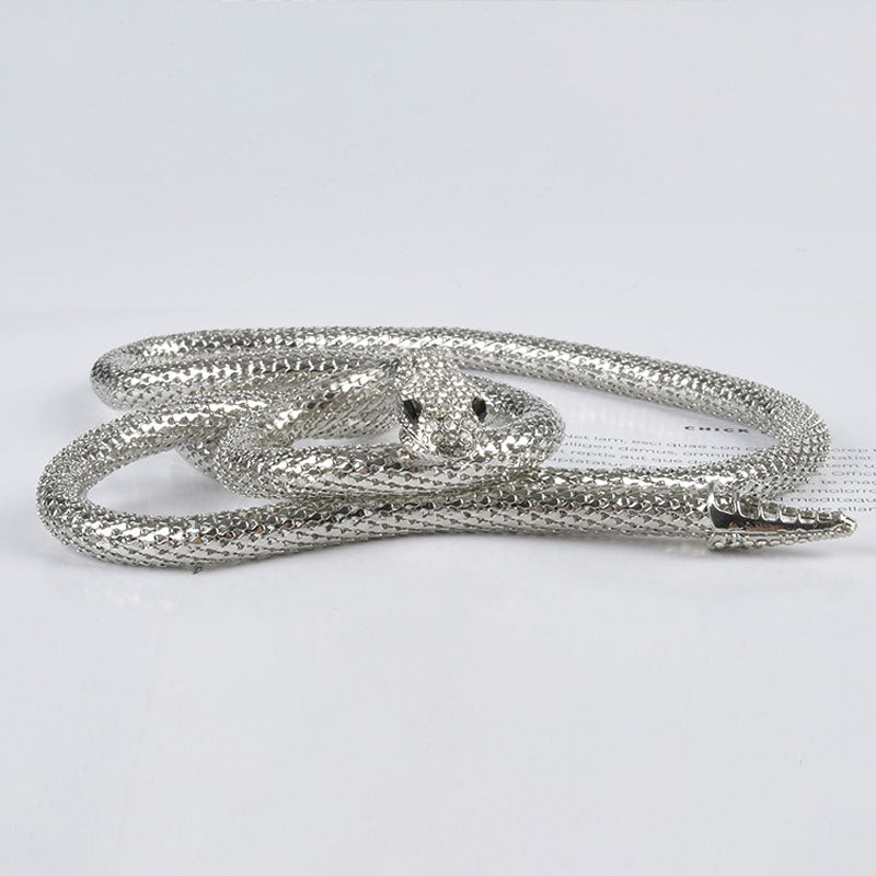 Trendy Chunky Silver Snake Chain Magentic Waist Belt MK2LEEP6W6JBT29