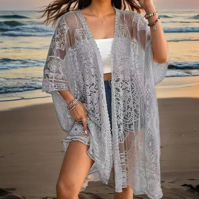 Minimalist Lace Cover Up - DippedShop Wholesale - #5459