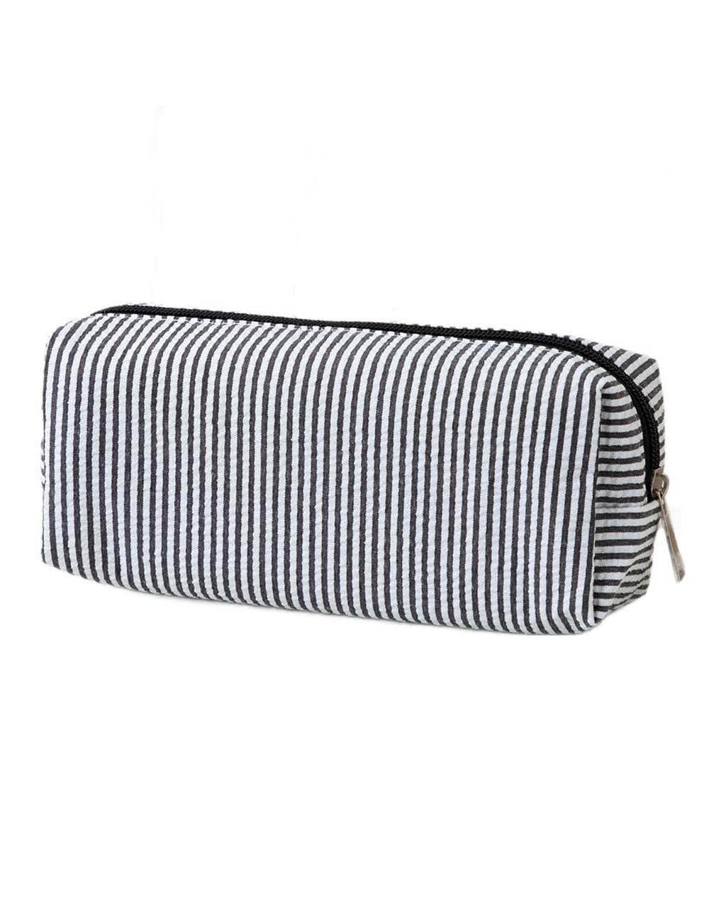 Color Block Striped Makeup Pencil Pouch DP25E945