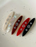 Vintage Rhinestone Floral Barrette - DippedShop Wholesale - #8403