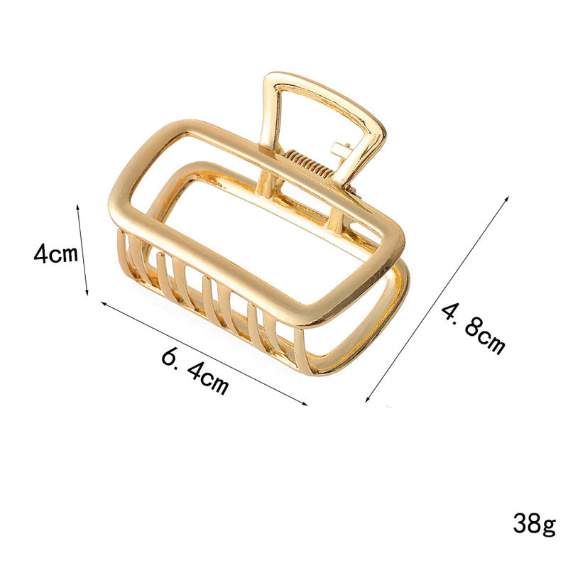 Minimalist Hollow Solid Color Metal Hair Claw MK2MBEP6W6HCP376