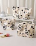 Retro Flower Cosmetic Bag - DippedShop Wholesale - #3091