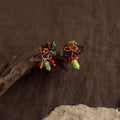 Retro Stone Bead Hoop Earrings - DippedShop Wholesale - #8803