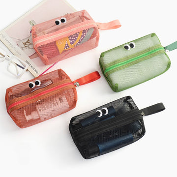 Cute Eyes Simple Portable Mesh Handbags DP25C629