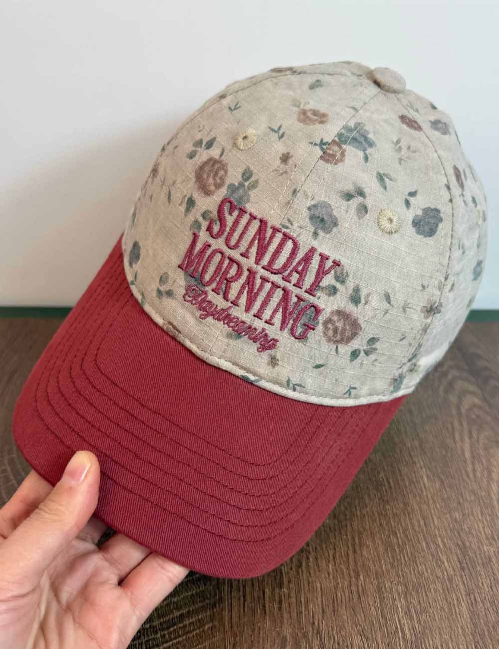 Fashion Floral Print Letter Embroidery Baseball Cap MK2BW6W6HAT86