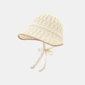 Lace Ribbon Beach Hat - DippedShop Wholesale - #3555