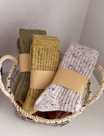 Simple Wool Thicken Warm Crew Socks DP25H541