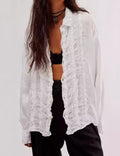 Elegant Ruffled Polo Shirt - DippedShop Wholesale - #5491