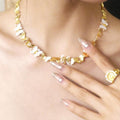 Gold Plated Butterfly Choker - DippedShop Wholesale - #4739