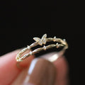 Rhinestone Butterfly Ring - DippedShop Wholesale - #6307