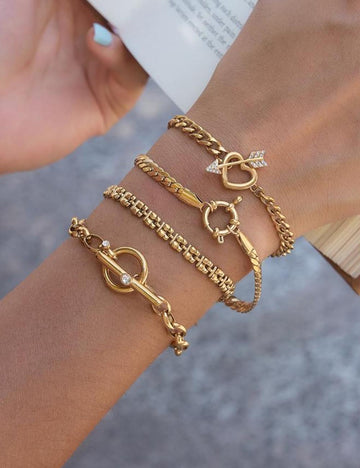 Fashion Gold Plated Cuban Chai - DippedShop Wholesale - #5971