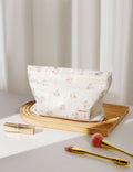 Cute Pink Floral Portable Cosmetic Bag MK2BW6W10BOB418