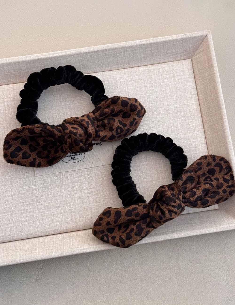 Leopard Print Hair Tie - DippedShop Wholesale - #3123