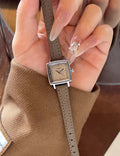 Vintage Square Dial Quartz Leather Strap Watch MK2SSAS6W6JWA03