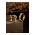 Vintage Gold Plated Hollow Out Zirconia Open Ring 8ZA6JRG123T