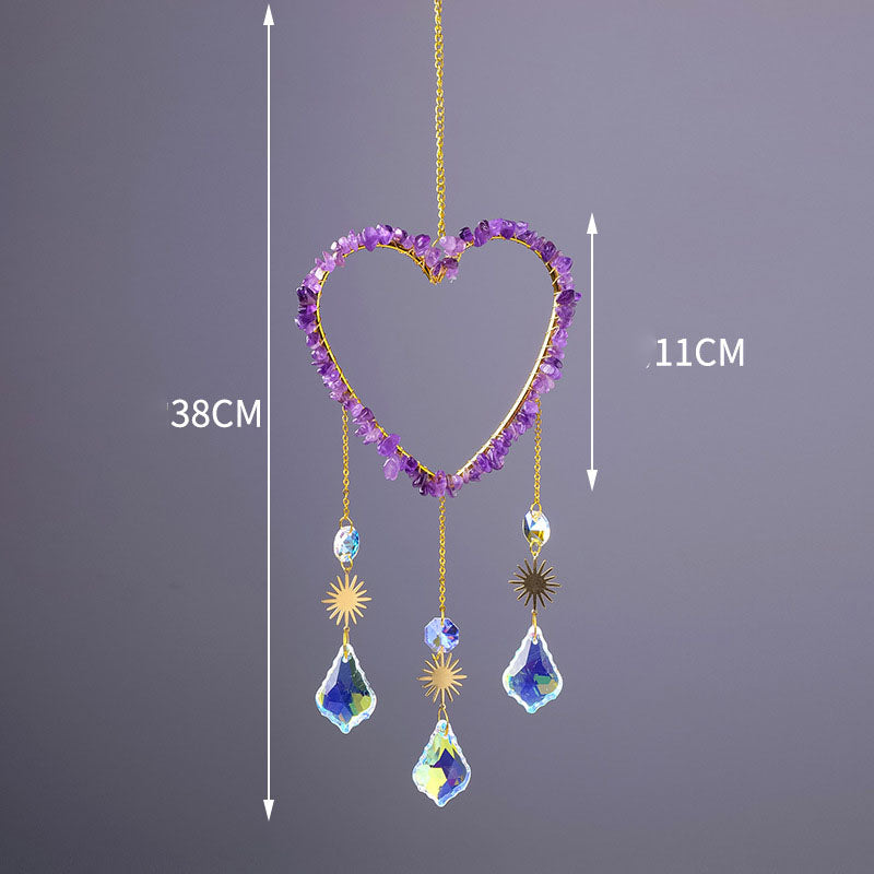 Crystal Heart Suncatcher - DippedShop Wholesale - #9459