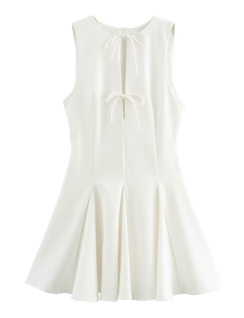 Vintage Sleeveless Bow Mini Dresses DP25C996