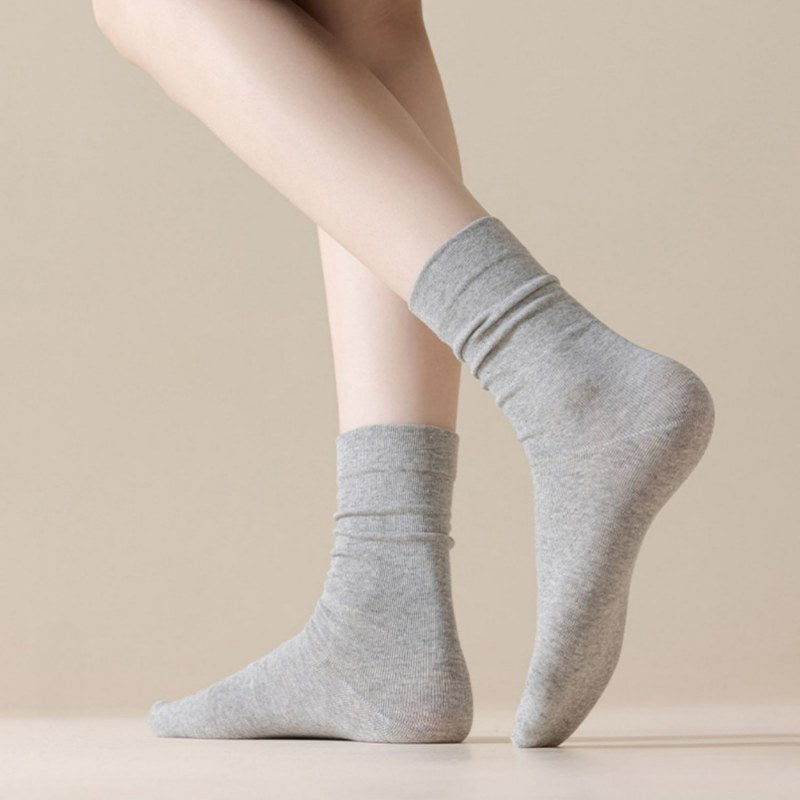 Solid Color Cotton Simple Socks DP25A424