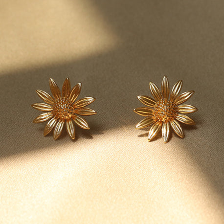 Sunflower Daisies Vintage Earrings DPJE26