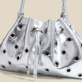 Hollow Out Studded Crossbody Bag - DippedShop Wholesale - #5107