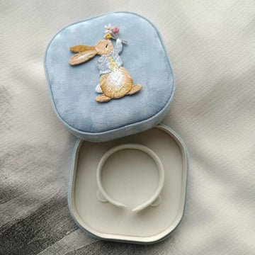 Portable Cute Embroidered Travel Jewelry Case DP25B918
