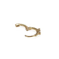 Gold Plated Rhinestone Hoop Earrings - DippedShop Wholesale - #4275