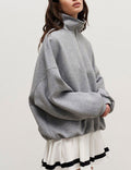 Loose Lapel Zipper Hoodie - DippedShop Wholesale - #3139